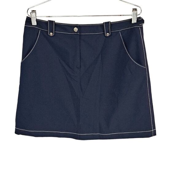Annika Cutter & buck Navy blue activewear skirt with shorts underneath size 8 - Picture 1 of 4